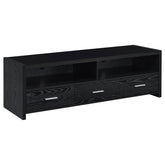 Coaster Alton 62" 3-drawer TV Console Black Oak Model 700645